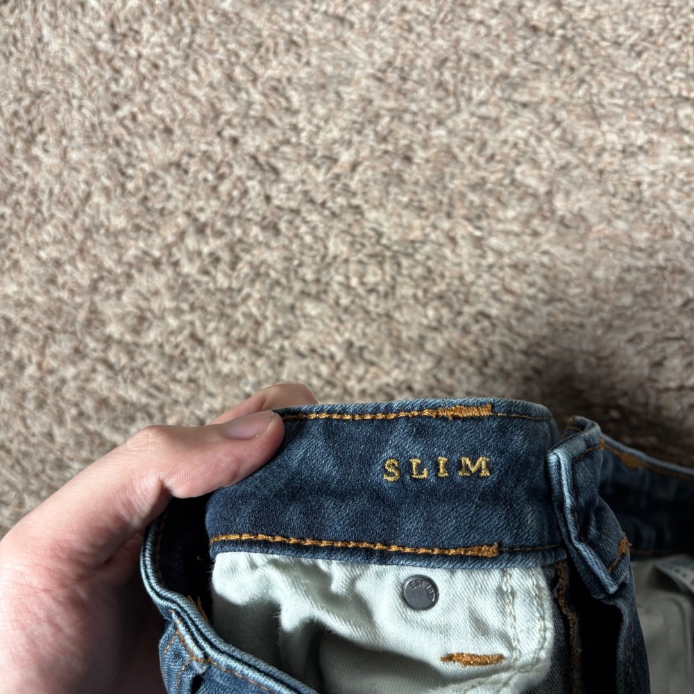American Eagle Outfitters Slim Fit Dark Wash Denim Jeans Mens 30x30 Blue - Picture 5 of 9